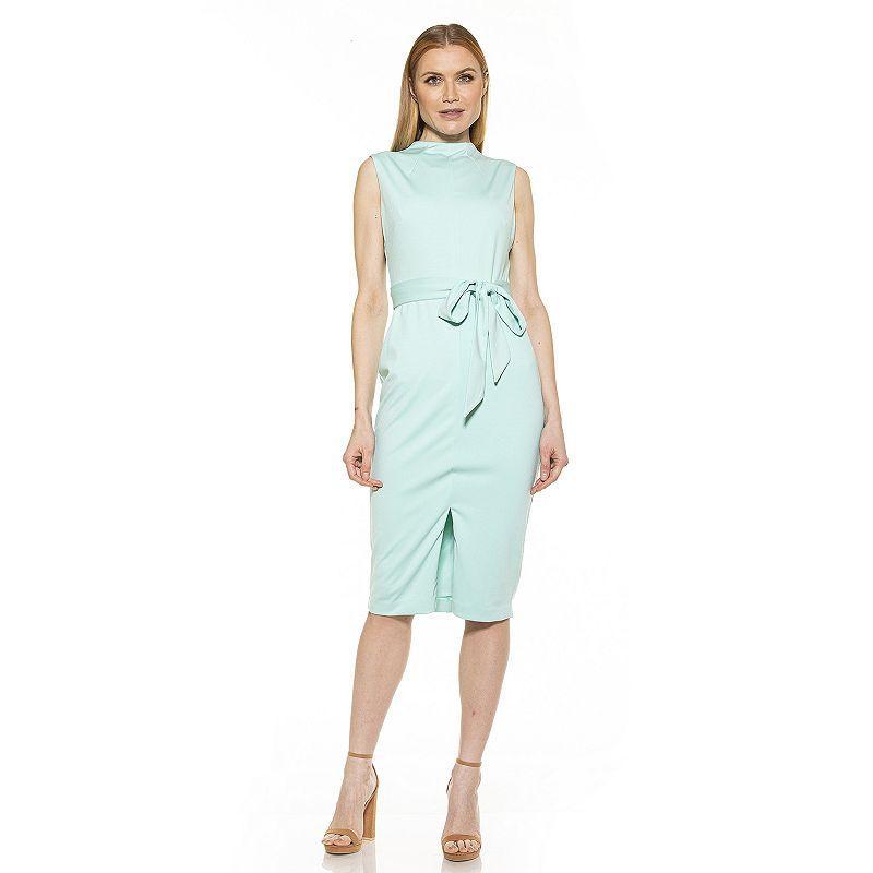 Alexia Admor Womens Fara Tie-Waist Sheath Dress Product Image