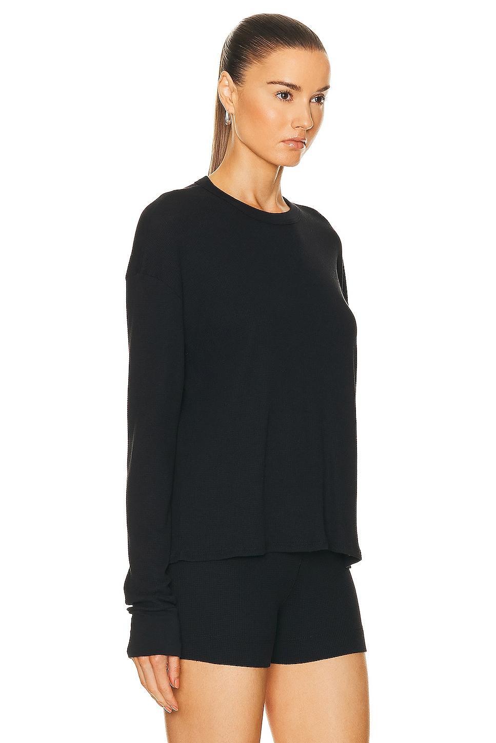 Eterne Oversized Thermal Top Black. (also in ). Product Image