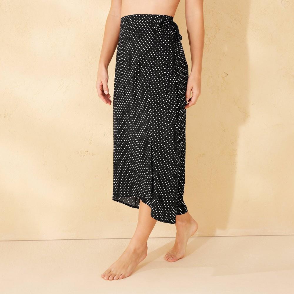 Womens Cover Up Midi Sarong - Shade & Shore Black M Product Image