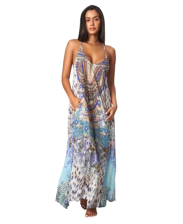 La Moda Clothing Womens Scoop neck t- back maxi dress Product Image