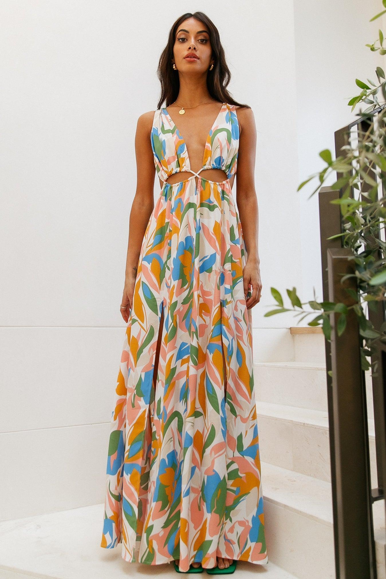 HELLO MOLLY Mystical Meetings Maxi Dress Multi Product Image