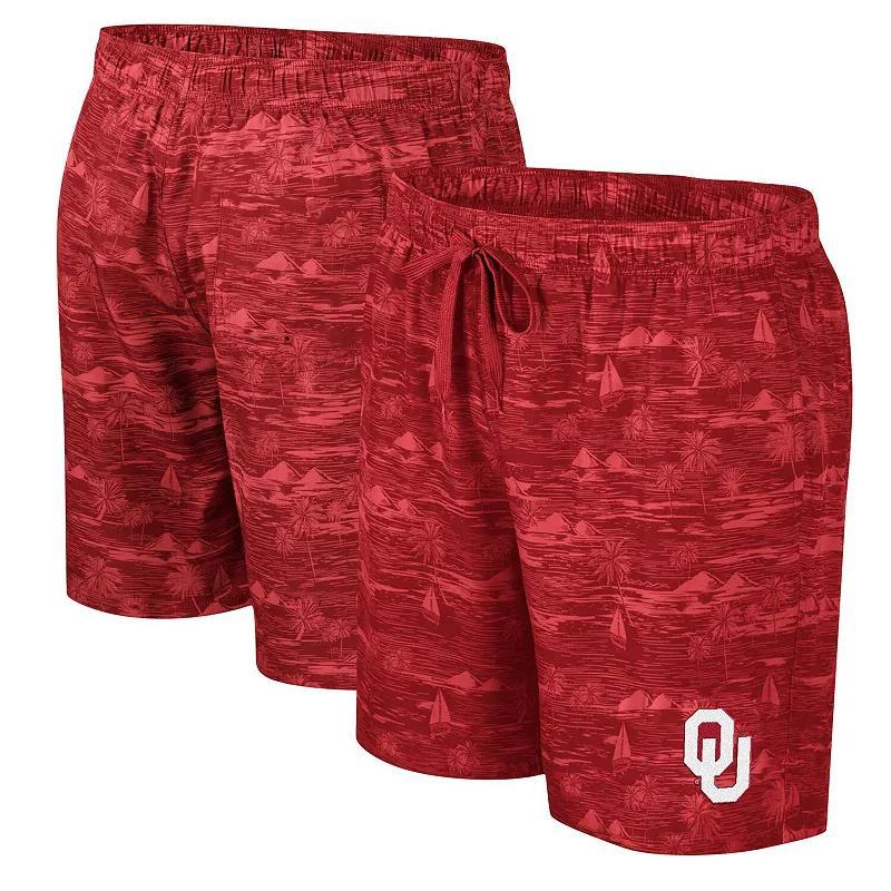 Mens Colosseum Crimson Oklahoma Sooners Ozark Swim Shorts Product Image