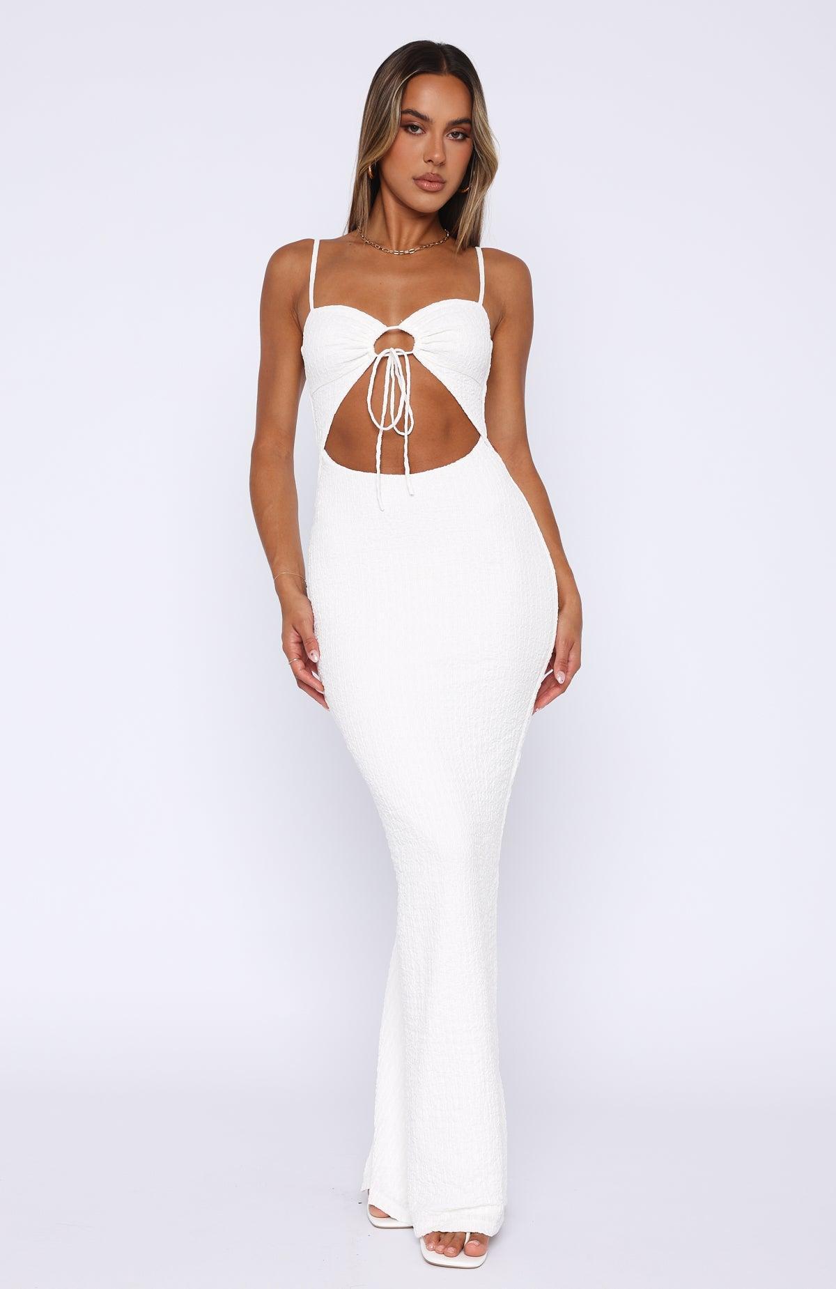 No Stress Maxi Dress White Product Image