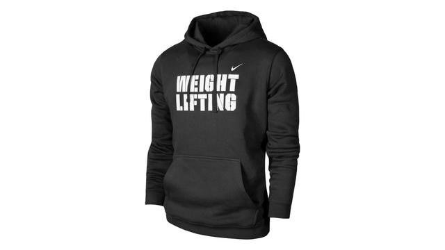 Nike Men's Weightlifting Stacked Club Fleece Hoodie Product Image