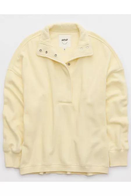 Aerie Getaway Quarter Snap Sweatshirt Women's Product Image