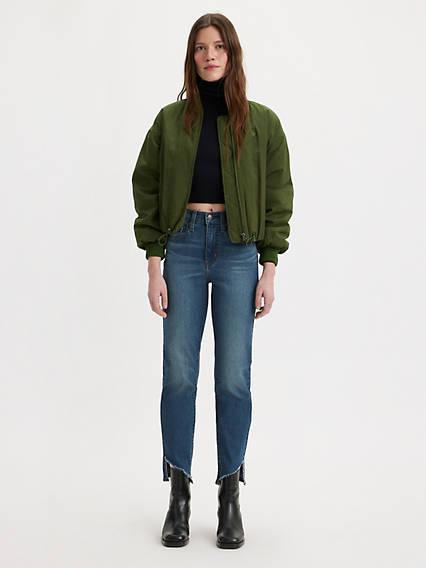 Levi's High Rise Slim Straight Cropped Women's Jeans Product Image