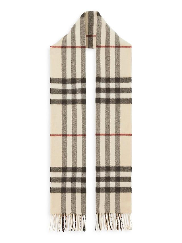 Womens Giant Check Cashmere Scarf Product Image