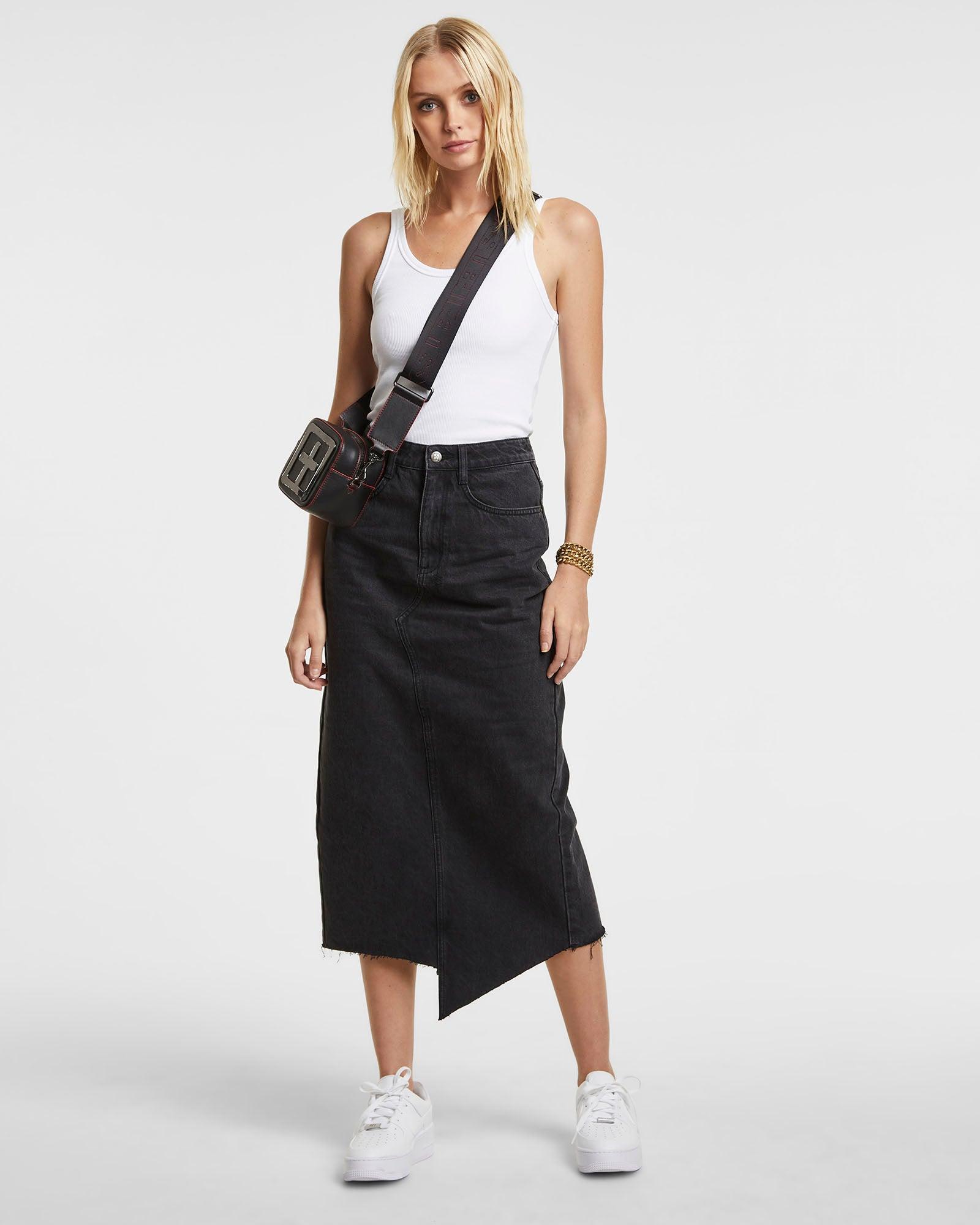 JAGGED SKIRT DOWNTOWN BLACK Female Product Image