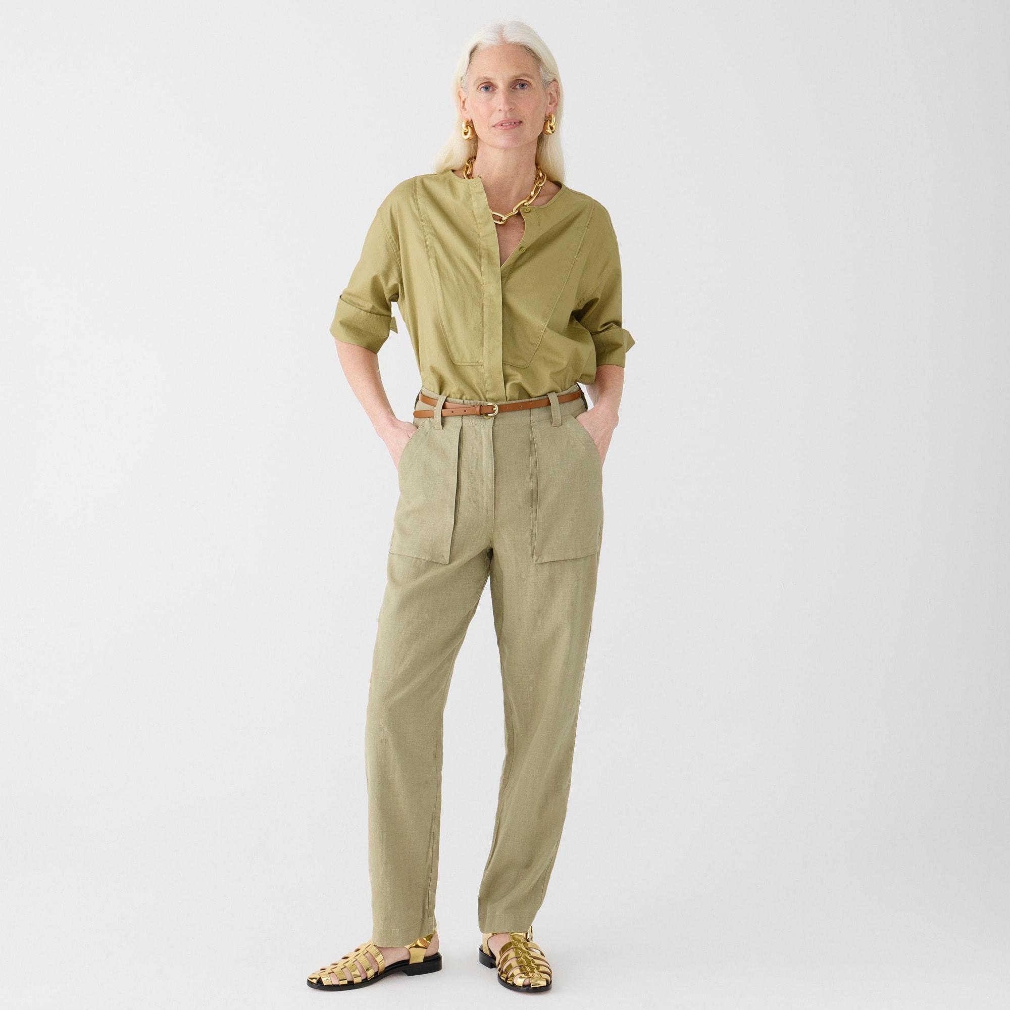 Seaside cargo pant in linen-TENCEL™ lyocell blend Product Image