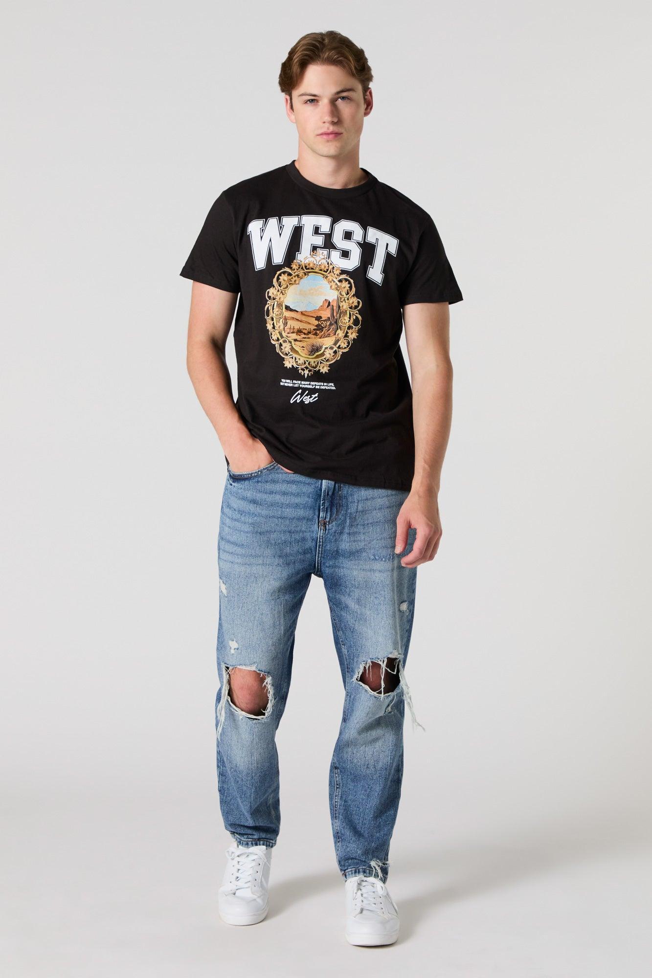 West Graphic T-Shirt Male Product Image