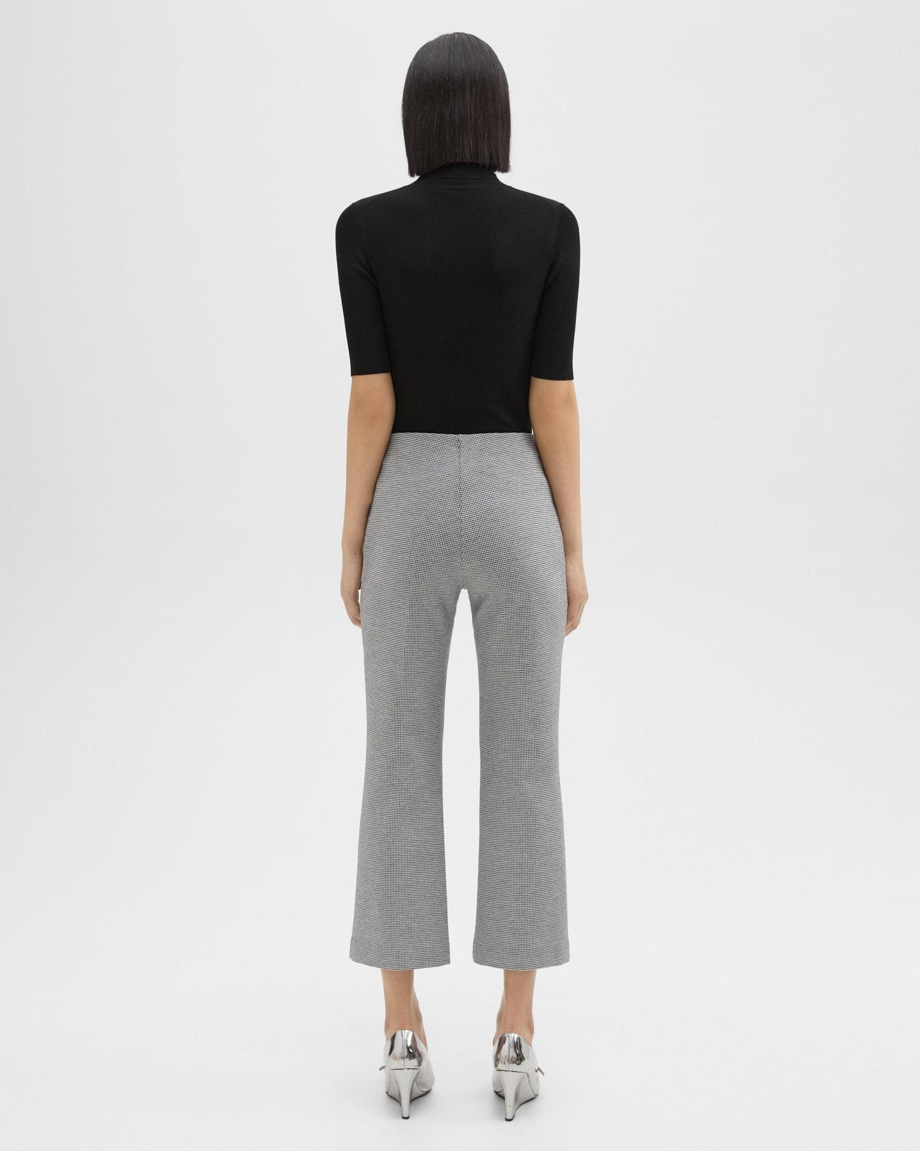 Cropped Kick Pant in Houndstooth Jersey Product Image