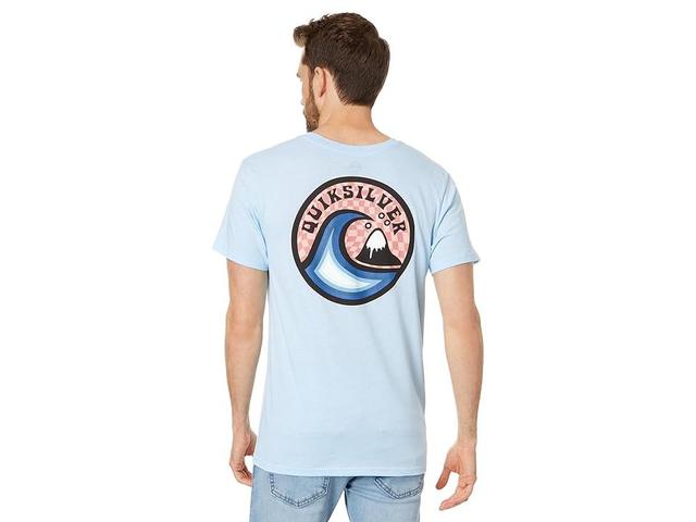 Quiksilver Feelin The Vibe Short Sleeve Tee (Clear Sky Heather) Men's Clothing Product Image