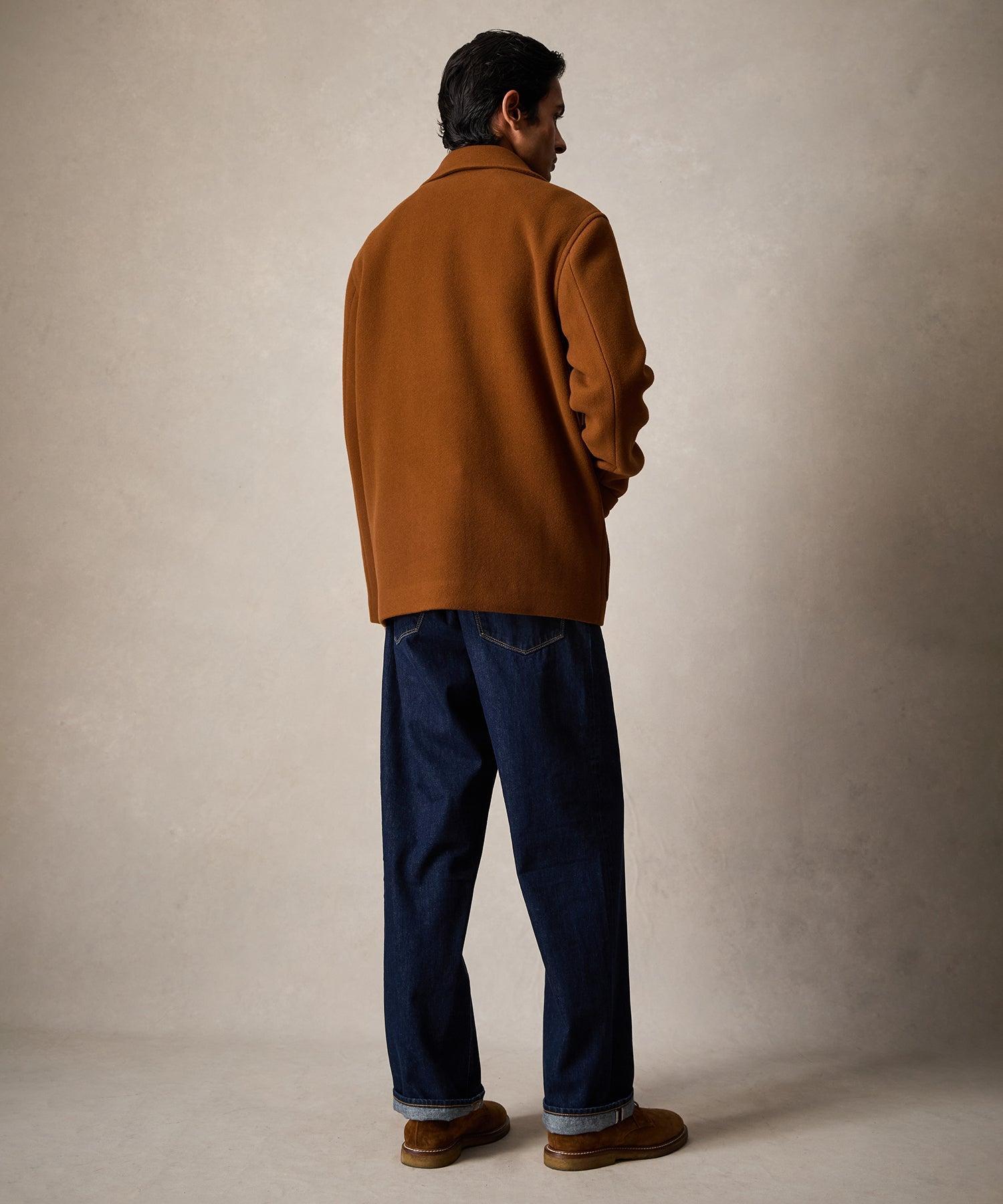 Wool Cashmere Cafe Jacket in Pecan Product Image