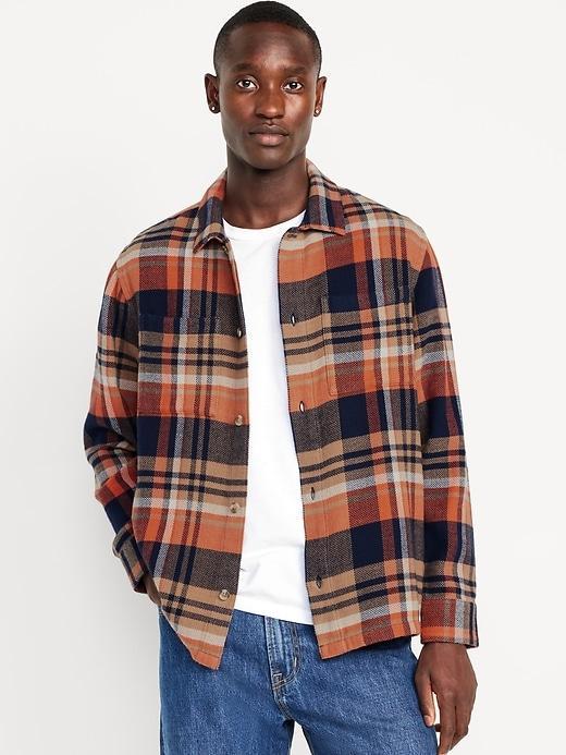 Heavyweight Plaid Flannel Shirt Product Image