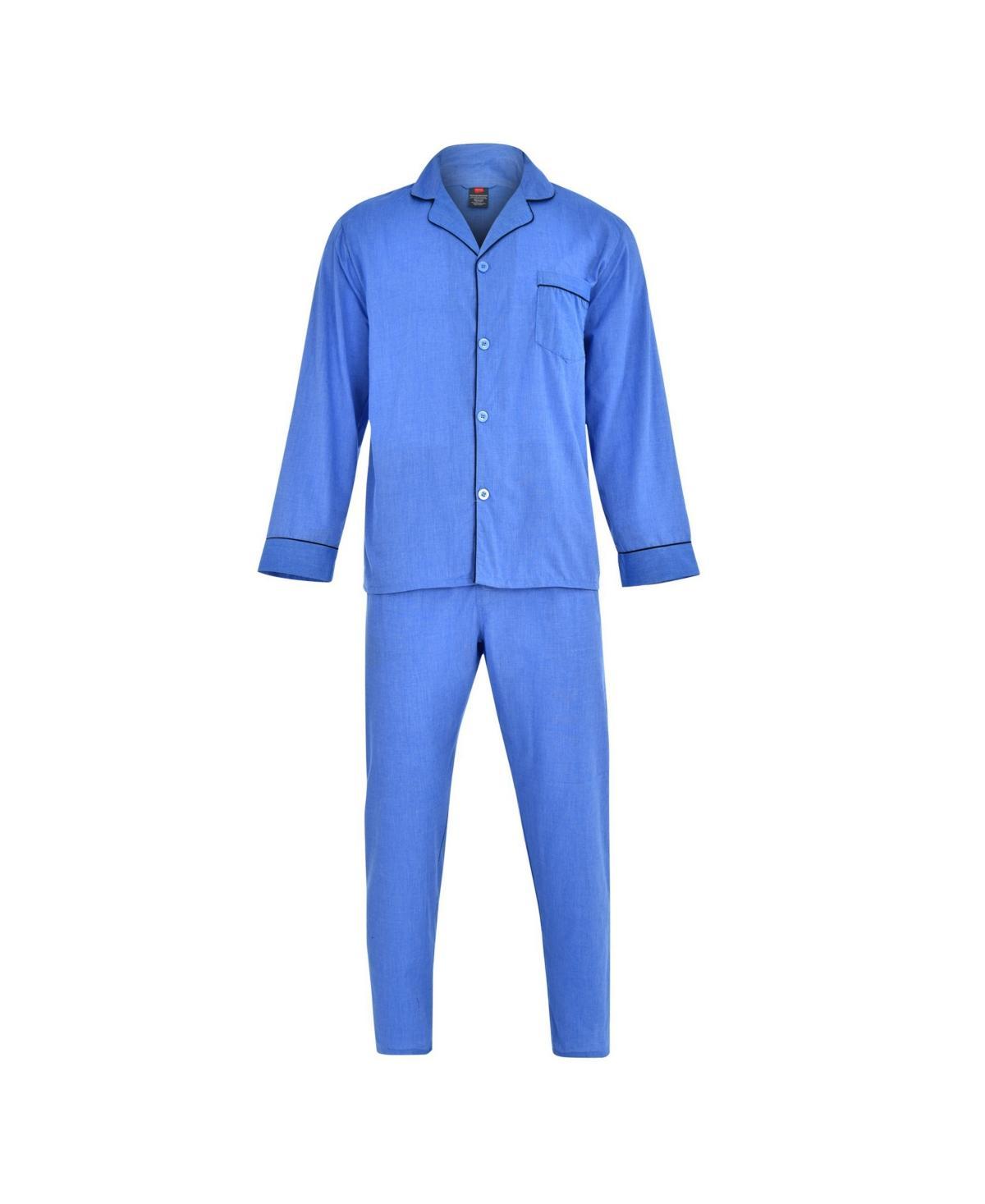 Big & Tall Hanes Classics Pajama Set, Mens Black Product Image