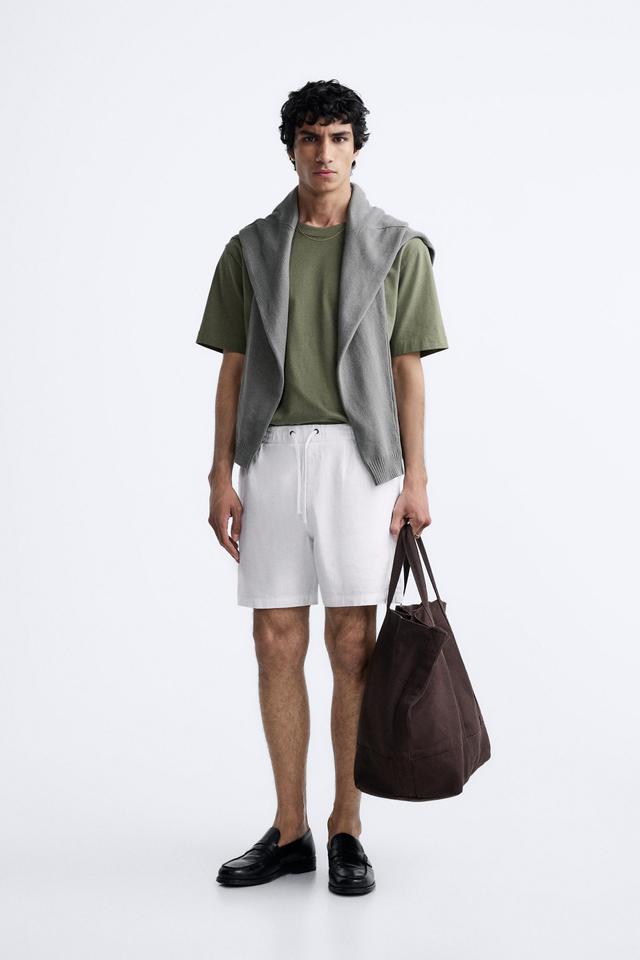 LINEN - COTTON SHORTS Product Image