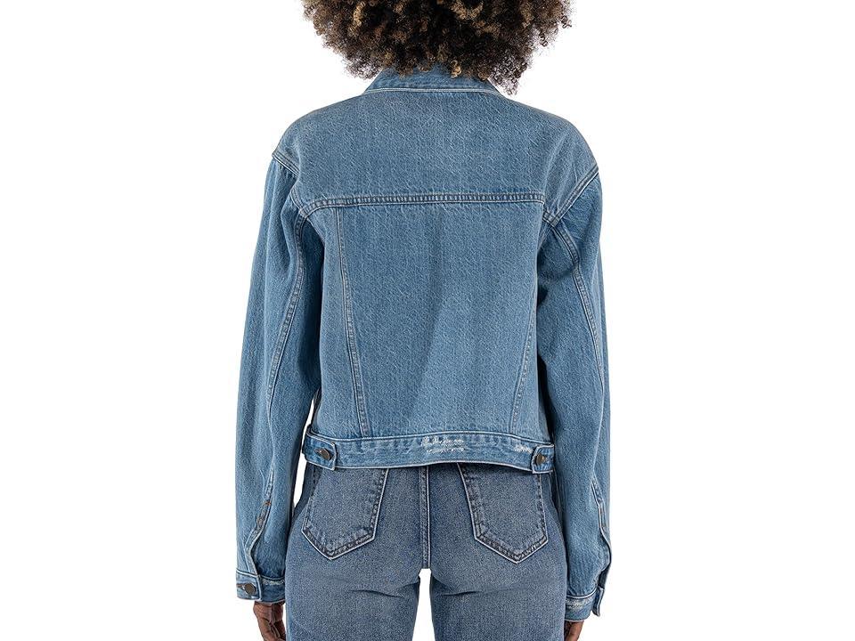 KUT from the Kloth Dolly Crop Jacket Frt Flap Pockets (Grateful) Women's Jacket Product Image