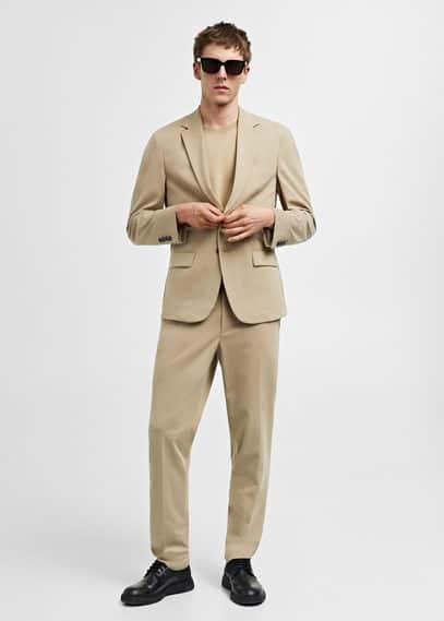 MANGO MAN - Slim-fit suit blazer beigeMen Product Image