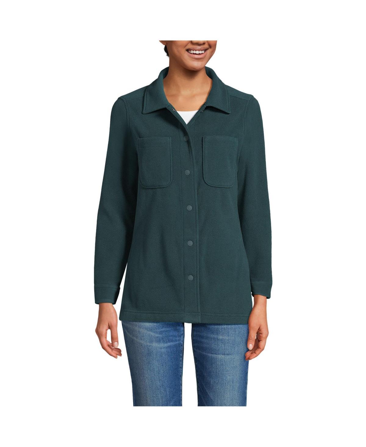 Lands End Womens Anyweather Fleece Shirt Jacket Product Image