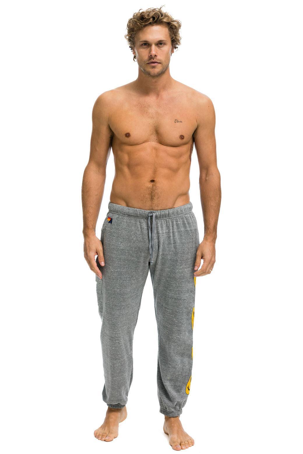 SMILEY 2 MENS SWEATPANTS - HEATHER GREY Male Product Image