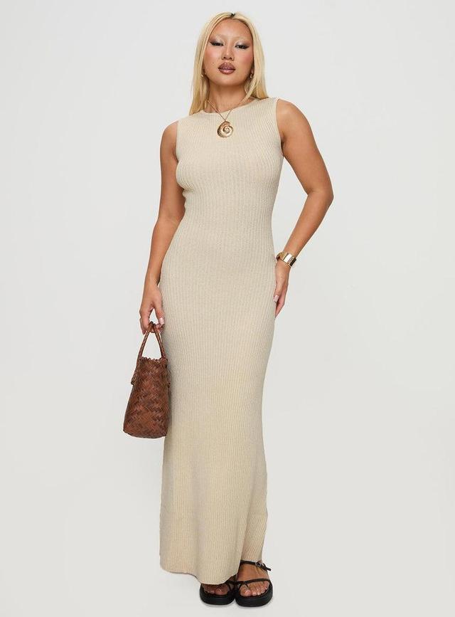 Osment Knit Maxi Dress Cream Product Image