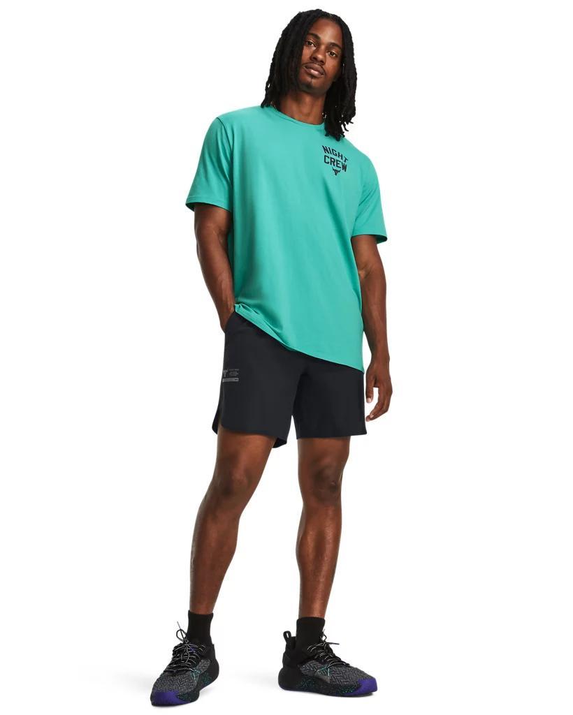 Men's Project Rock Night Crew Short Sleeve Product Image