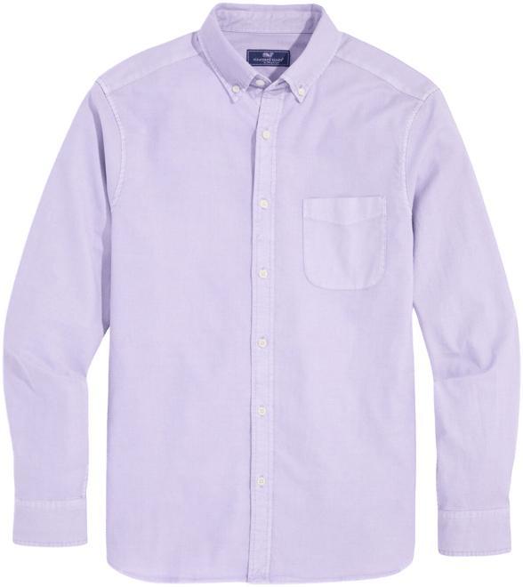 Garment-Dyed Oxford Solid Shirt Product Image