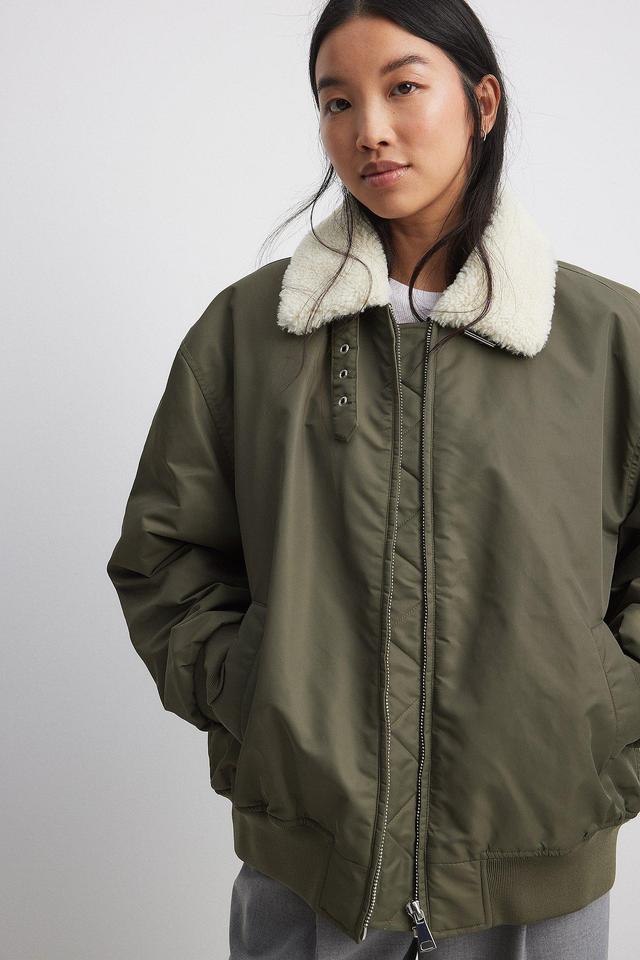 Oversized Bomber Jacket Product Image