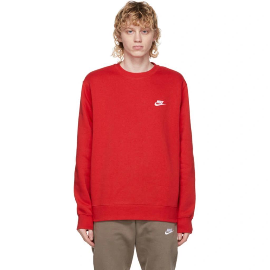 NIKE Red Fleece Nsw Club Sweatshirt In University Red Product Image