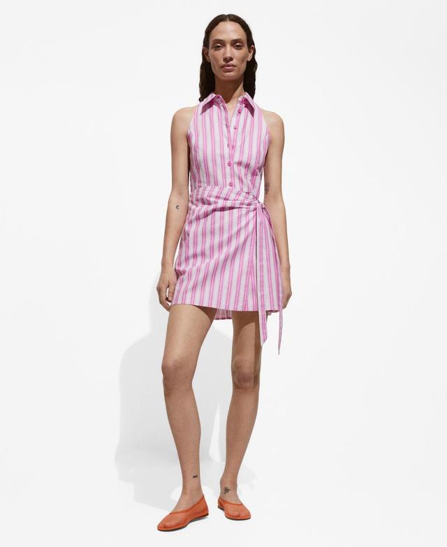 Mango Womens Wrap Shirt Dress Product Image