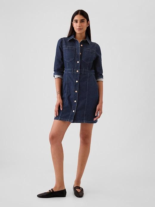 Denim Mini Dress Product Image