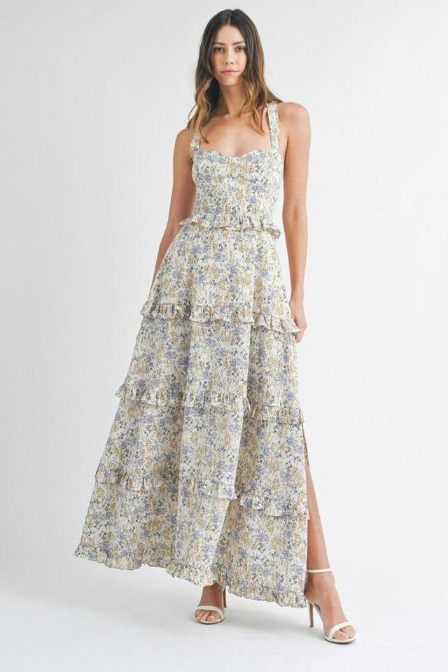 Elaine Floral Corset Maxi Dress Product Image