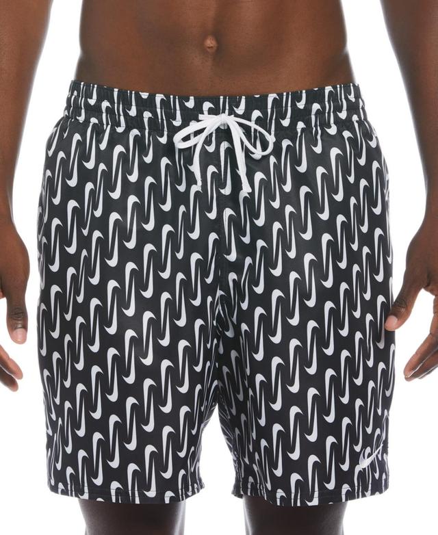 Nike Mens Swoosh Link Graphic Volley 7 Swim Trunks Product Image