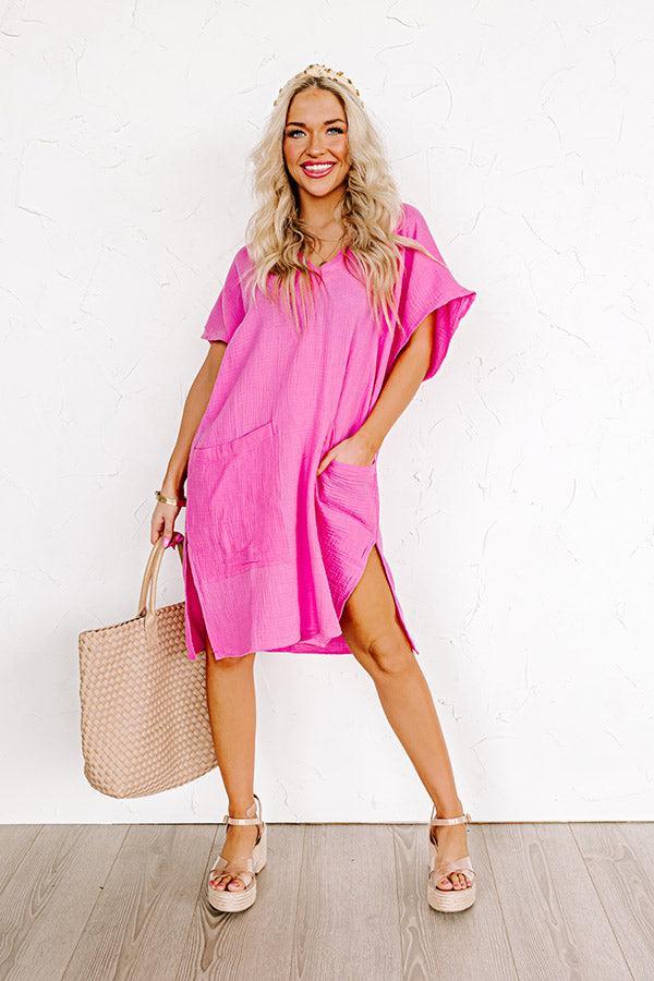 Newport Look Shift Dress in Pink Product Image