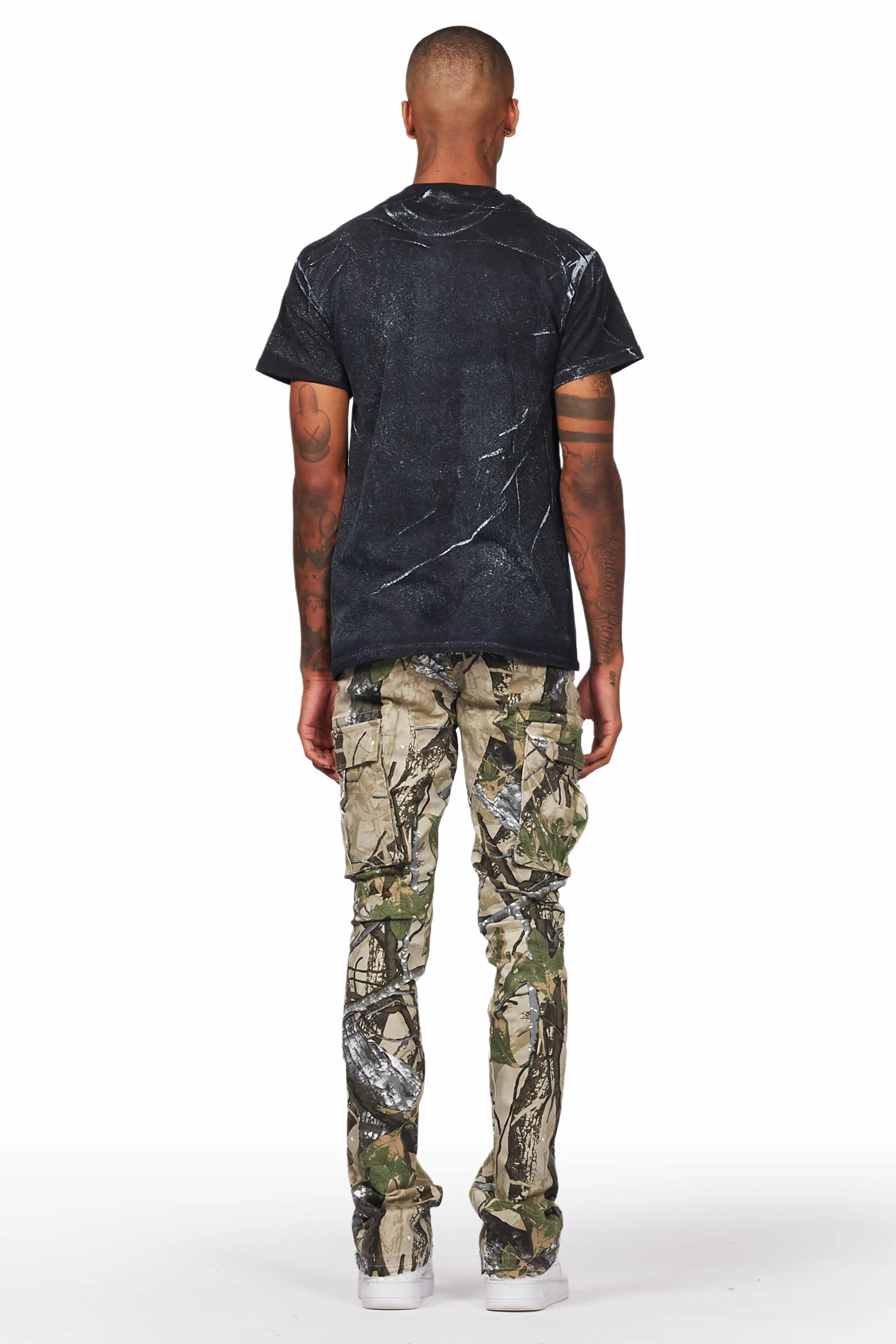 Merrik Tree Camo Stacked Flare Jean Male Product Image