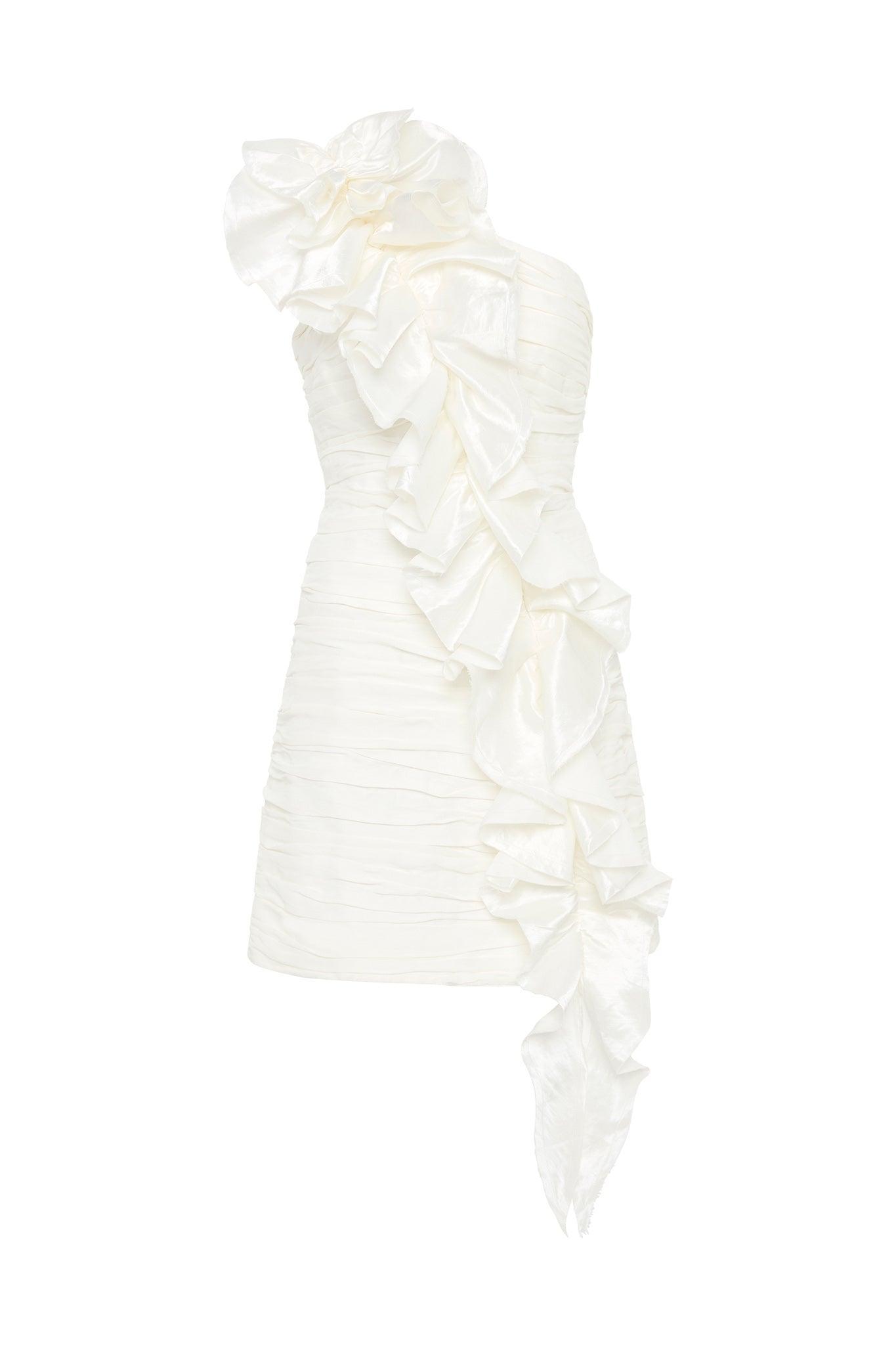 Adelia Ruffle Mini Dress Product Image