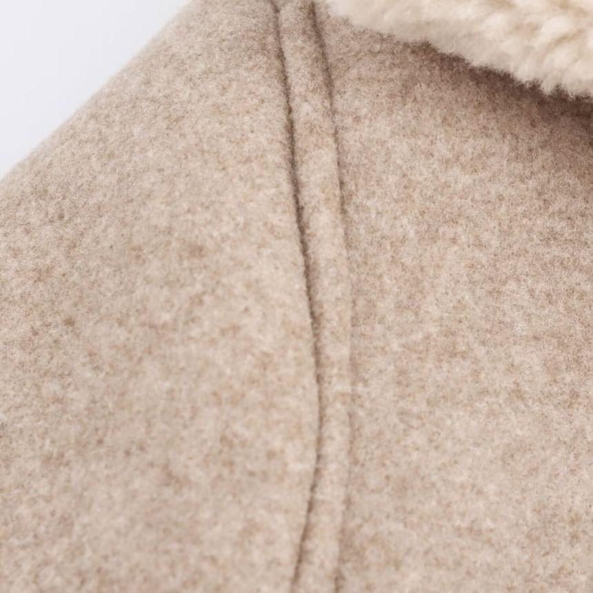 Collar Fleece-Lined Zip Jacket Product Image