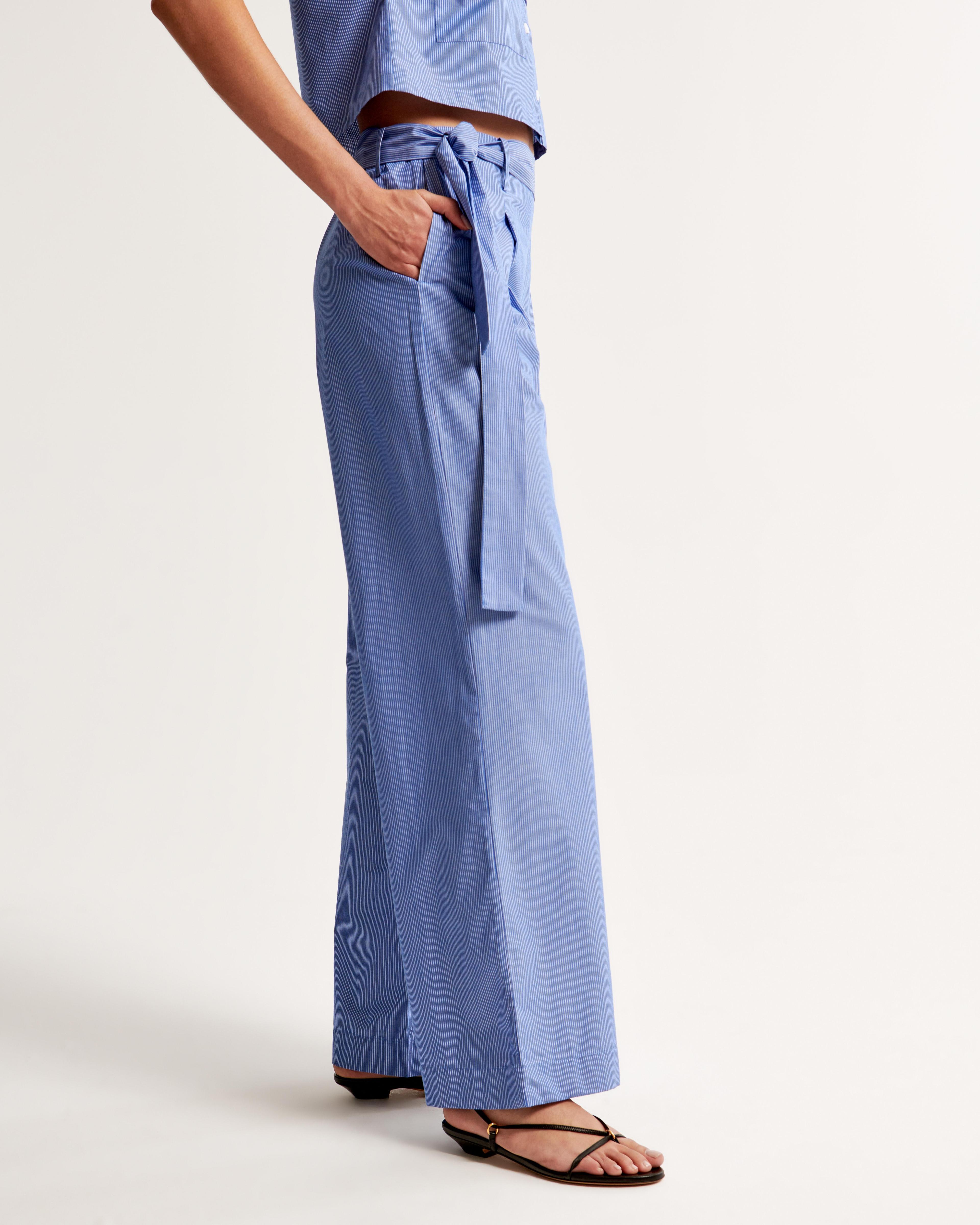 Poplin Wide Leg Pant Product Image