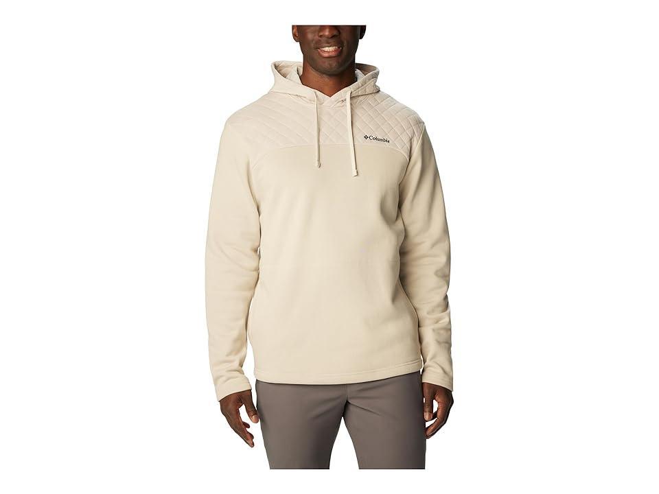 Mens Columbia Hart Mountain Quilted Hoodie Dark Grey Product Image