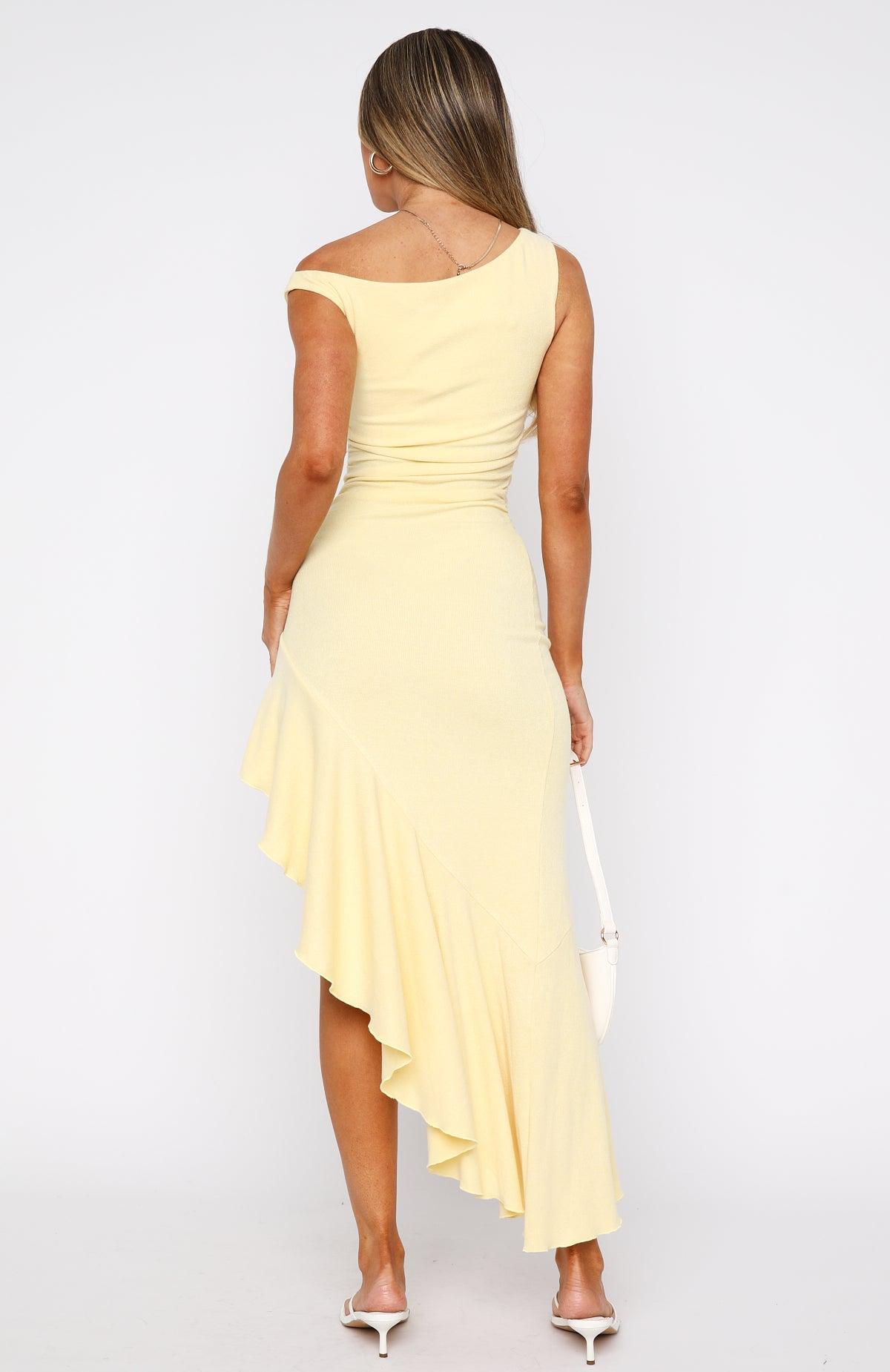 Everybody Loves It Maxi Dress Lemon Product Image