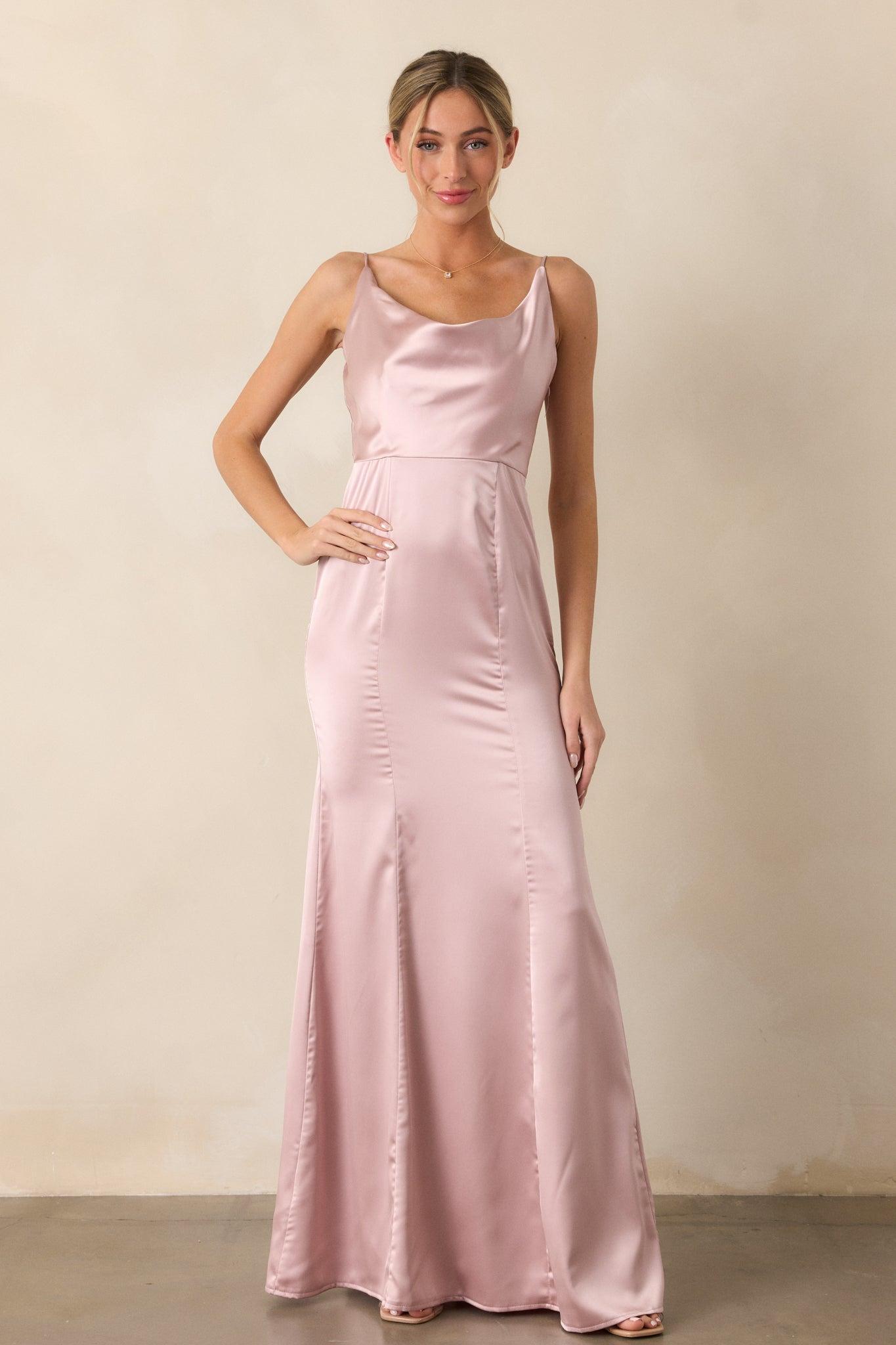 Inner Radiance Blush Maxi Dress Product Image