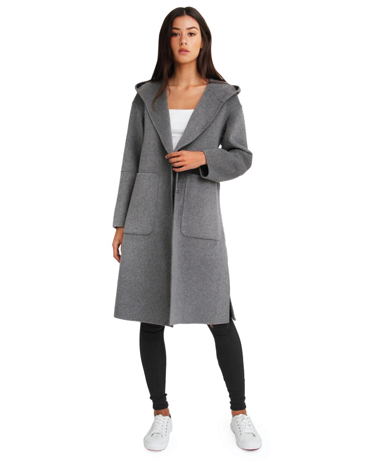 Women Belle & Bloom Walk This Way Wool Blend Oversized Coat Product Image