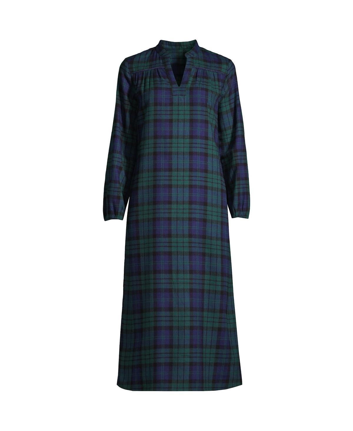 Lands End Womens Long Sleeve Flannel Nightgown Product Image