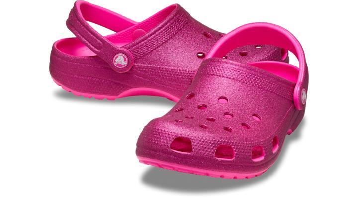 Crocs Womens Classic Glitter Clogs Product Image