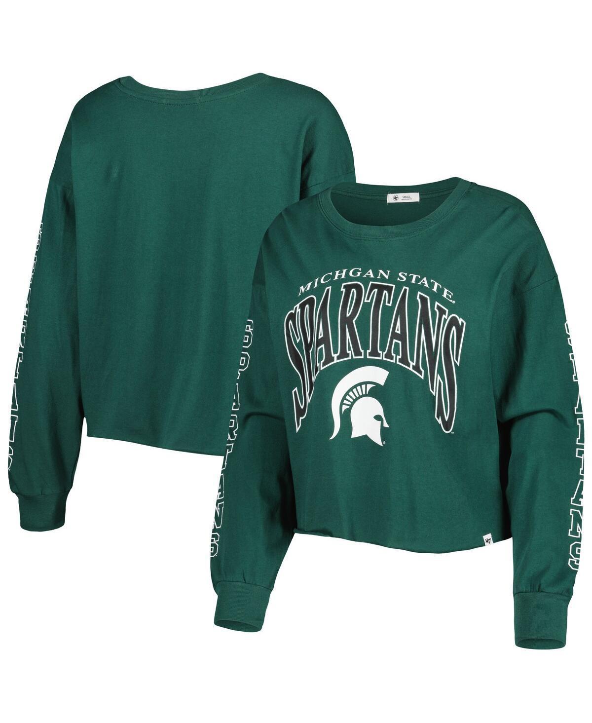 Womens 47 Michigan State Spartans Parkway II Cropped Long Sleeve T-Shirt product image