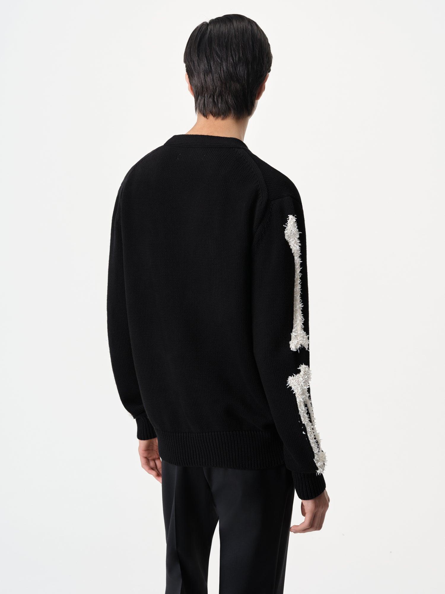 BONES CARDIGAN - Black Male Product Image