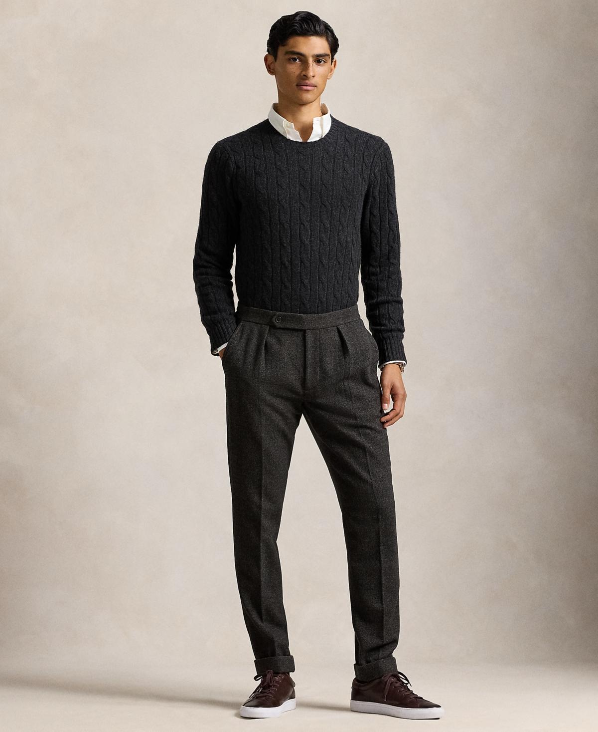 Polo Ralph Lauren Mens Birdseye Twill Pleated Trousers Product Image