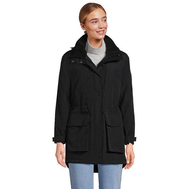 Womens Lands End Squall Waterproof Insulated Winter Parka Deep Blue Product Image