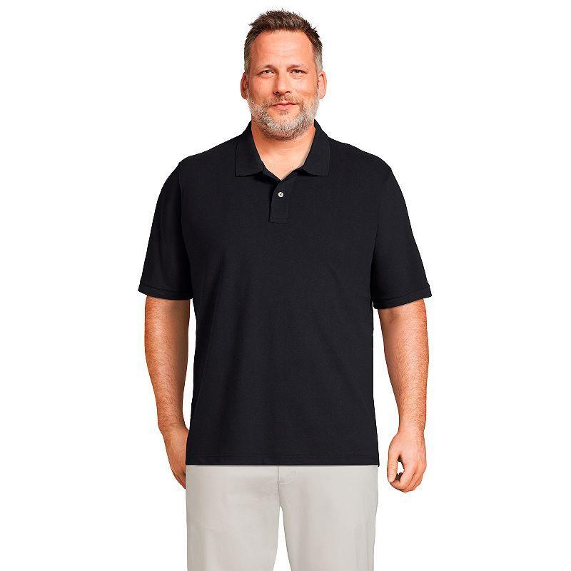 Big & Tall Lands End Comfort-First Mesh Polo, Mens Grey Product Image