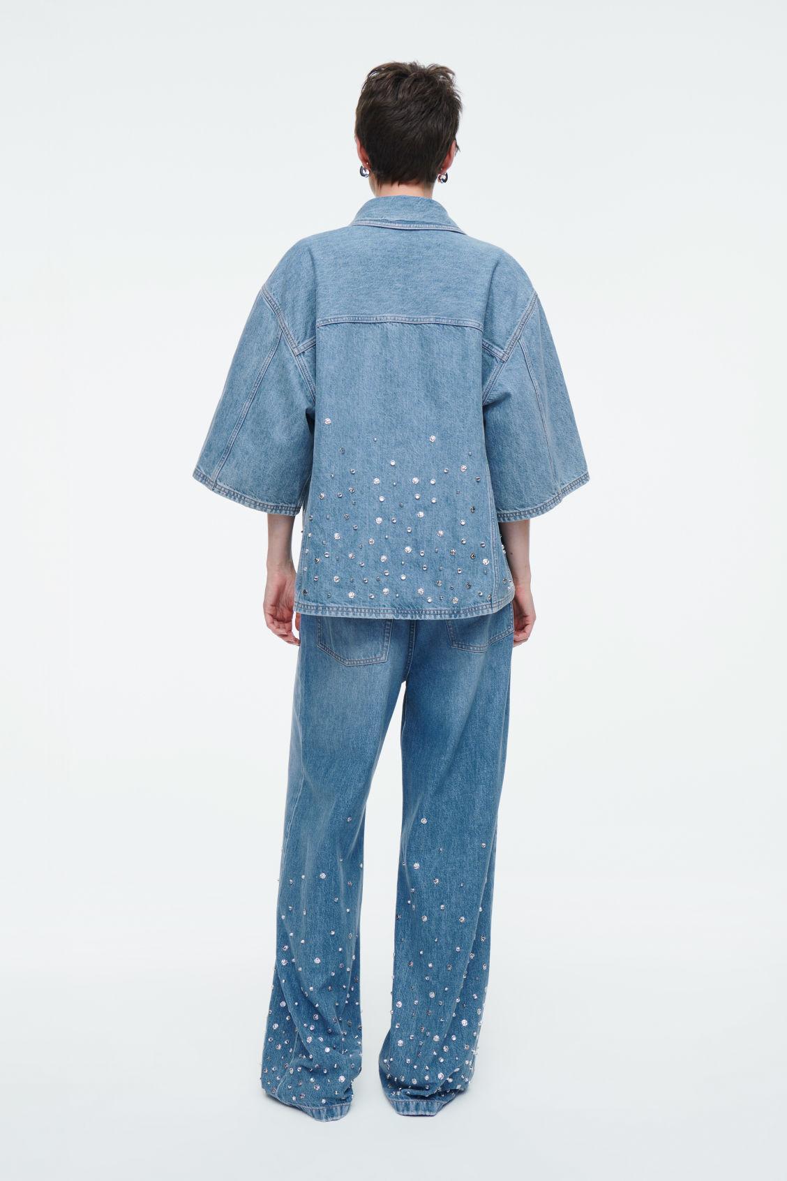 EMBELLISHED DENIM SHIRT Product Image